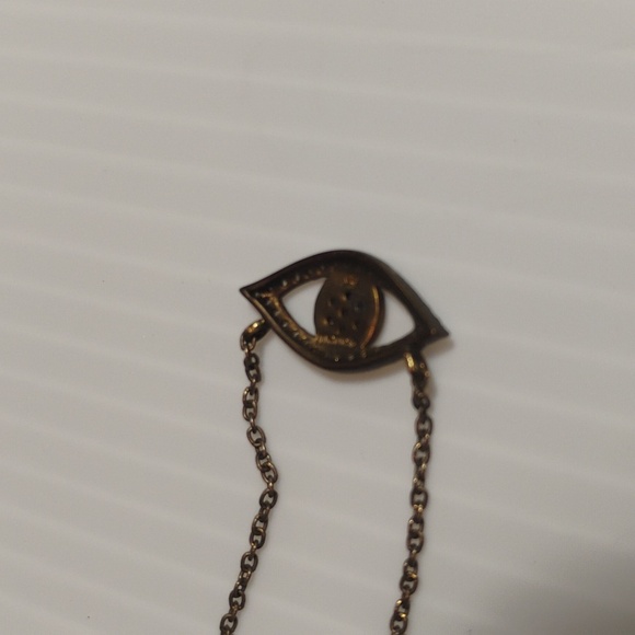 Evil Eye Guardian Necklace Set In Brilliant Stones Stamped 480 PM - Picture 8 of 8